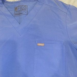 FIGS Men’s Ceil Blue Scrub Top (S)